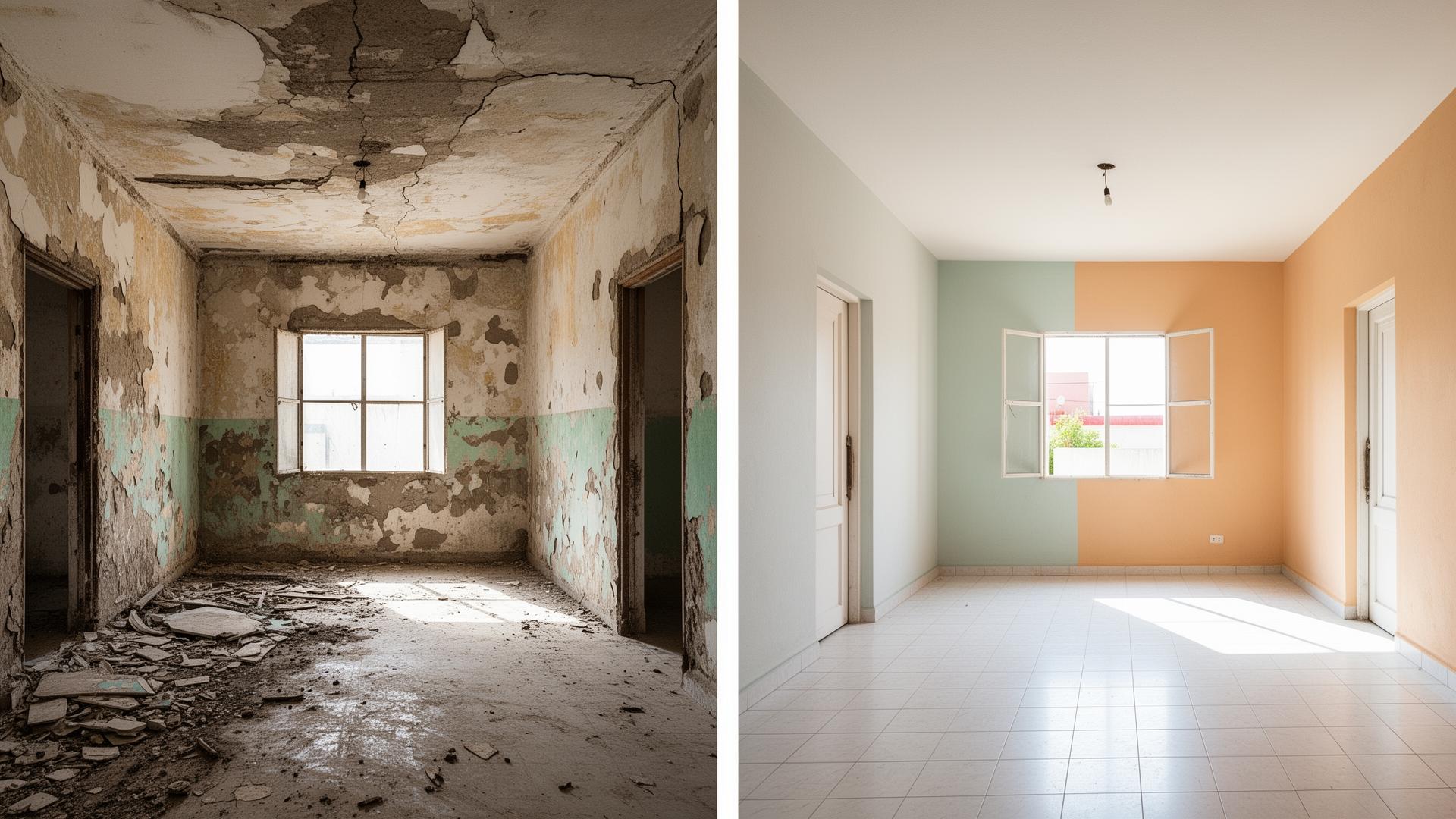 Antes y después de remodelación